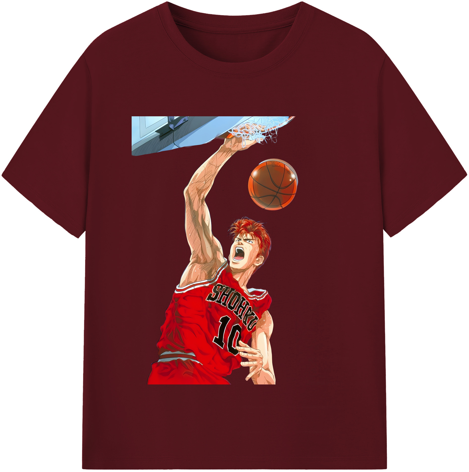 （画像用） SLAM DUNK／スラムダンク 綿100％半袖Tシャツ（フロントプリント）